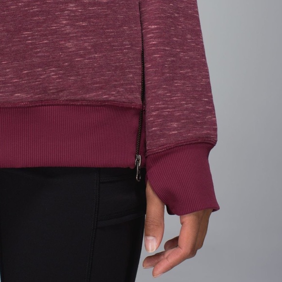 Lululemon Om & Roam Pullover Hoodie Rust Berry Red - Picture 9 of 15